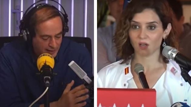 Isaías Lafuente e Isabel Díaz Ayuso.