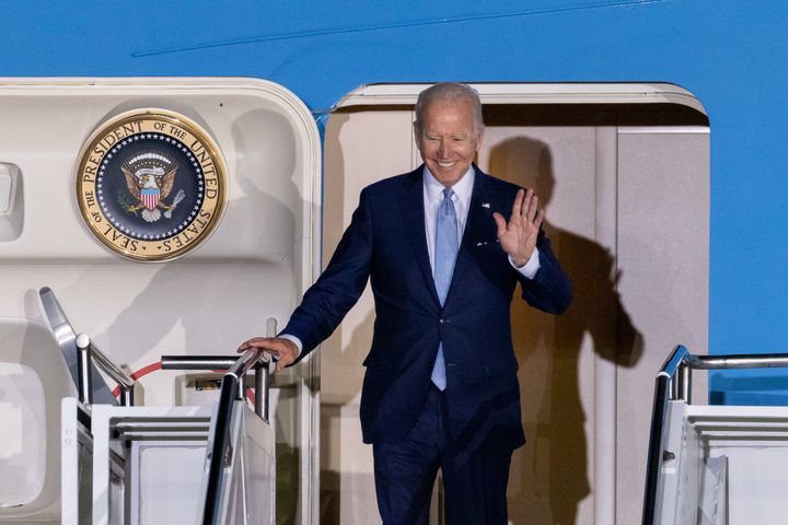 Joe Biden, en su llegada a la cumbre del G7