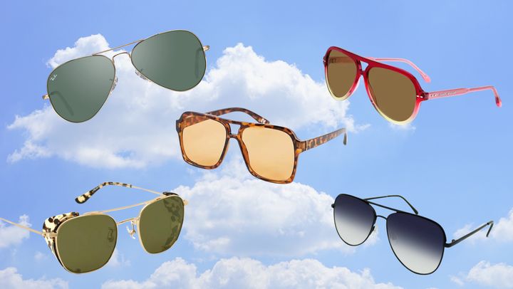 Aviator sunglasses from Ray-Ban, Krewe, ASOS, Isabel Marant and Target.