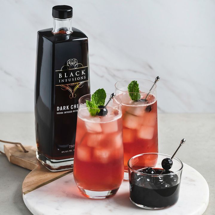 A Dirty Shirley made with Black Infusions dark cherry vodka.