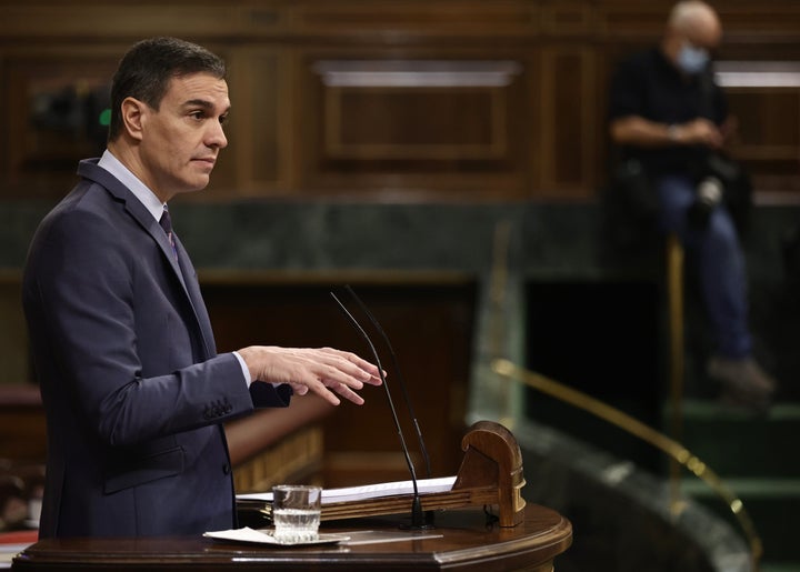 Pedro Sánchez, en el Congreso.