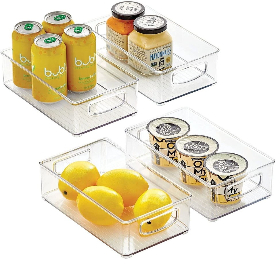 Buy a set of clear storage containers