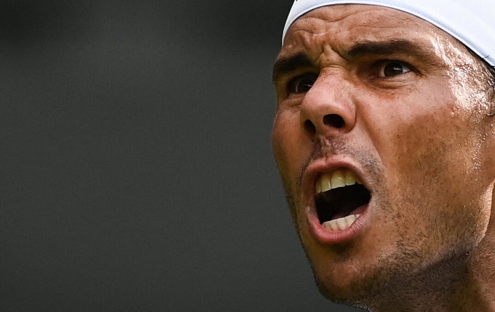 Nadal, en un momento de su partido