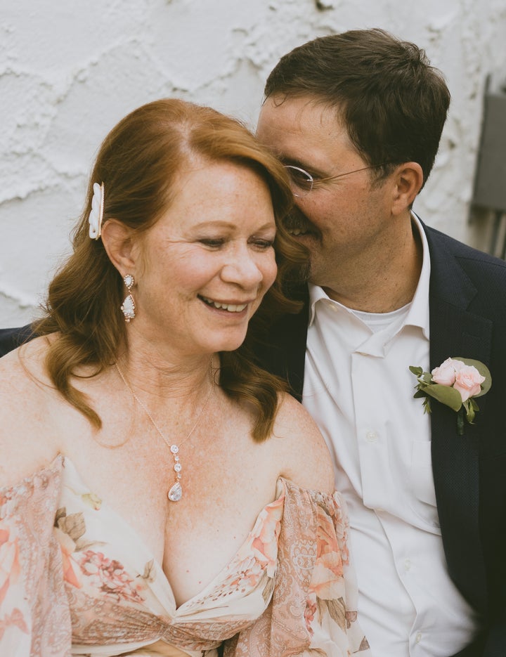 The author and Brian on their wedding day.