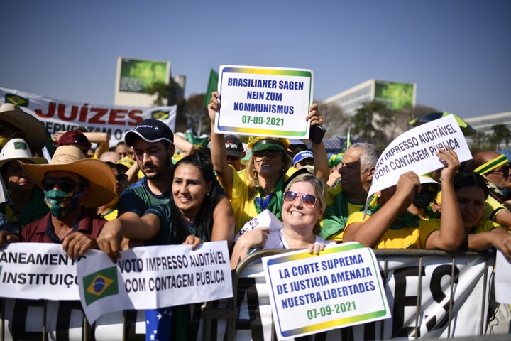 Jair Bolsonaro called his supporters to protest against Congress and the Supreme Court last Sept. 7, Brazil's independence day. The demonstrations did not provoke the crisis many observers feared it might, but Bolsonaro has already urged his supporters to hold larger protests this year, just weeks before the presidential election.