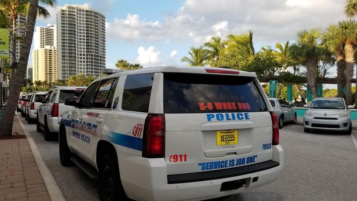 Un coche de la Policía de Riviera Beach, Florida.