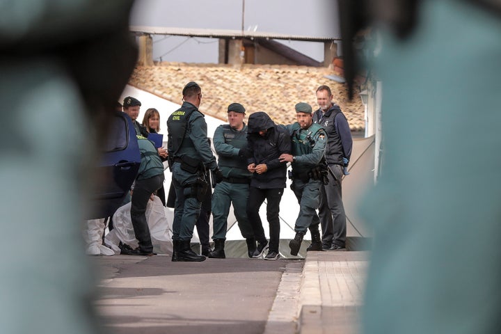 La Guardia Civil detiene a Jorge Palma, acusado por el asesinato de Marta Calvo, en Manuel (Valencia).
