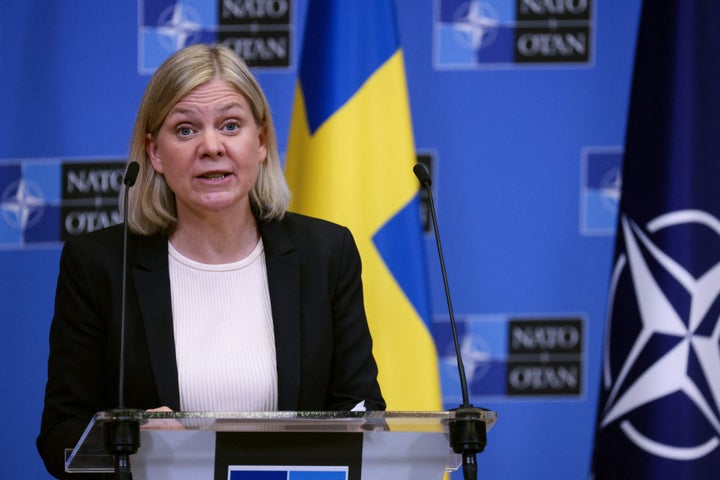 La primera ministra de Suecia, Magdalena Andersson.
