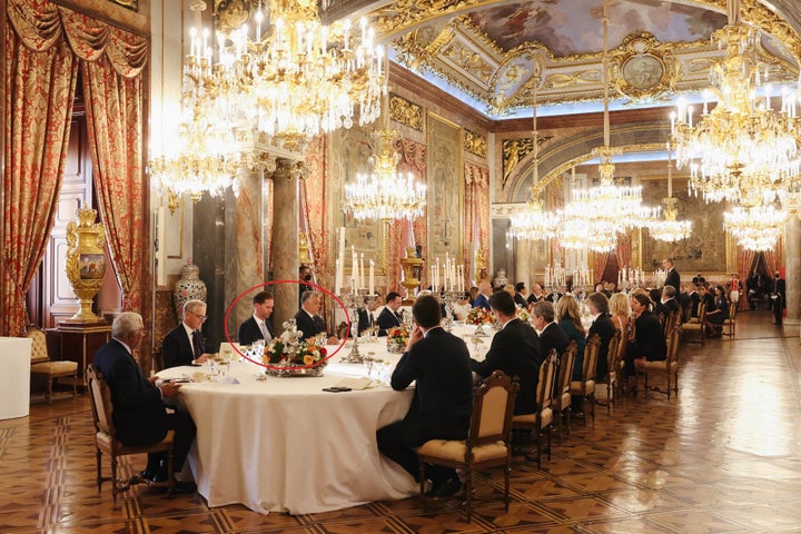 Imagen de la cena en el Palacio Real.