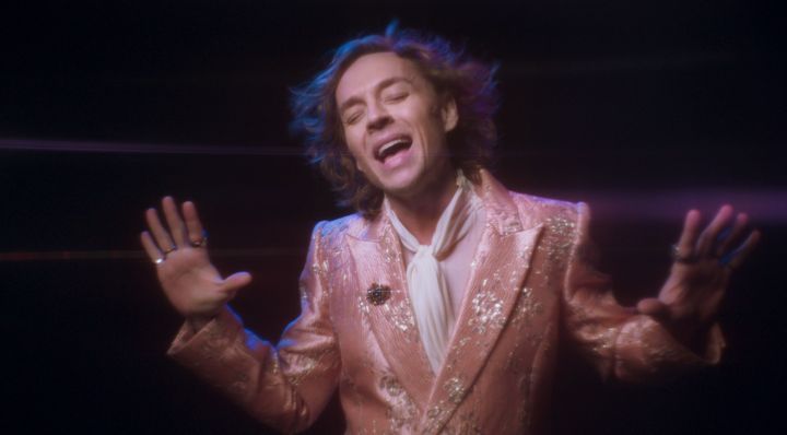 Darren Hayes in his "Poison Blood" music video.
