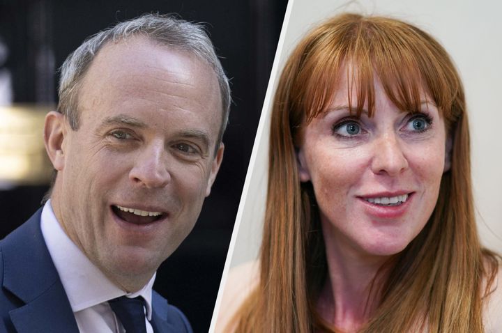 Dominic Raab and Angela Rayner clashed at prime minister's questions.