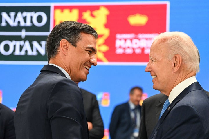 Pedro Sánchez y Joe Biden