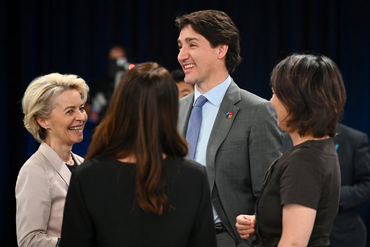 Von der Leyen, en un momento de la cumbre