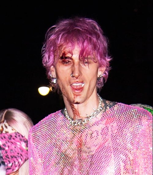 mgk dressed in pink Why Machine Gun Kelly is living life in the pink lane