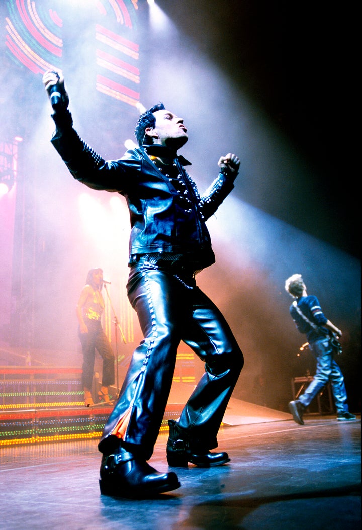 Darren Hayes performing on stage at Melbourne Park in 2000 in Melbourne, Australia.