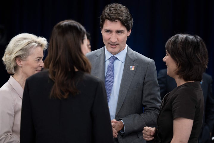 Von der Leyen y Trudeau
