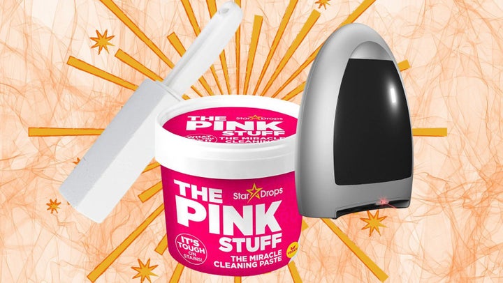 Never be let down by your cleaning products again with this <a href="https://www.amazon.com/Pumice-Cleaning-Stone-Handle-Density/dp/B011HAWZ2W?tag=tessaflores-20&ascsubtag=62bcb0e7e4b014f50a2d4175%2C-1%2C-1%2Cd%2C0%2C0%2Chp-fil-am%3D0%2C0%3A0%2C0%2C0%2C0" target="_blank" data-affiliate="true" role="link" data-amazon-link="true" rel="sponsored" class=" js-entry-link cet-external-link" data-vars-item-name="pumice stone" data-vars-item-type="text" data-vars-unit-name="62bcb0e7e4b014f50a2d4175" data-vars-unit-type="buzz_body" data-vars-target-content-id="https://www.amazon.com/Pumice-Cleaning-Stone-Handle-Density/dp/B011HAWZ2W?tag=tessaflores-20&ascsubtag=62bcb0e7e4b014f50a2d4175%2C-1%2C-1%2Cd%2C0%2C0%2Chp-fil-am%3D0%2C0%3A0%2C0%2C0%2C0" data-vars-target-content-type="url" data-vars-type="web_external_link" data-vars-subunit-name="article_body" data-vars-subunit-type="component" data-vars-position-in-subunit="0">pumice stone</a> that's tough on hard water stains, this fan-favorite <a href="https://www.amazon.com/Pink-Stuff-Miracle-Purpose-Cleaner/dp/B00DU5SRIY?tag=tessaflores-20&ascsubtag=62bcb0e7e4b014f50a2d4175%2C-1%2C-1%2Cd%2C0%2C0%2Chp-fil-am%3D0%2C0%3A0%2C0%2C0%2C0" target="_blank" data-affiliate="true" role="link" data-amazon-link="true" rel="sponsored" class=" js-entry-link cet-external-link" data-vars-item-name="all-purpose cleaning paste" data-vars-item-type="text" data-vars-unit-name="62bcb0e7e4b014f50a2d4175" data-vars-unit-type="buzz_body" data-vars-target-content-id="https://www.amazon.com/Pink-Stuff-Miracle-Purpose-Cleaner/dp/B00DU5SRIY?tag=tessaflores-20&ascsubtag=62bcb0e7e4b014f50a2d4175%2C-1%2C-1%2Cd%2C0%2C0%2Chp-fil-am%3D0%2C0%3A0%2C0%2C0%2C0" data-vars-target-content-type="url" data-vars-type="web_external_link" data-vars-subunit-name="article_body" data-vars-subunit-type="component" data-vars-position-in-subunit="1">all-purpose cleaning paste</a> and an <a href="https://www.amazon.com/EyeVac-Home-Stationary-Efficiency-Filtration/dp/B07H4SDRQ4?tag=tessaflores-20&ascsubtag=62bcb0e7e4b014f50a2d4175%2C-1%2C-1%2Cd%2C0%2C0%2Chp-fil-am%3D0%2C0%3A0%2C0%2C0%2C0" target="_blank" data-affiliate="true" role="link" data-amazon-link="true" rel="sponsored" class=" js-entry-link cet-external-link" data-vars-item-name="automatic no-touch dust pan" data-vars-item-type="text" data-vars-unit-name="62bcb0e7e4b014f50a2d4175" data-vars-unit-type="buzz_body" data-vars-target-content-id="https://www.amazon.com/EyeVac-Home-Stationary-Efficiency-Filtration/dp/B07H4SDRQ4?tag=tessaflores-20&ascsubtag=62bcb0e7e4b014f50a2d4175%2C-1%2C-1%2Cd%2C0%2C0%2Chp-fil-am%3D0%2C0%3A0%2C0%2C0%2C0" data-vars-target-content-type="url" data-vars-type="web_external_link" data-vars-subunit-name="article_body" data-vars-subunit-type="component" data-vars-position-in-subunit="2">automatic no-touch dust pan</a>.