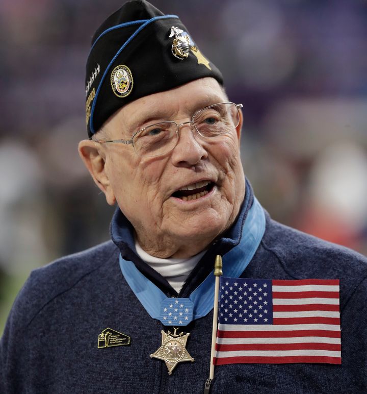 Hershel W. “Woody” Williams, the last remaining Medal of Honor recipient from World War II, died Wednesday. He was 98.