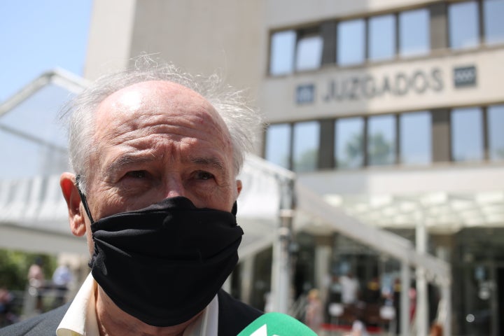 Rodrigo Rato, en una de sus visitas al juzgado