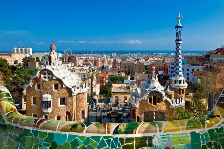 El Park Guell de Barcelona.