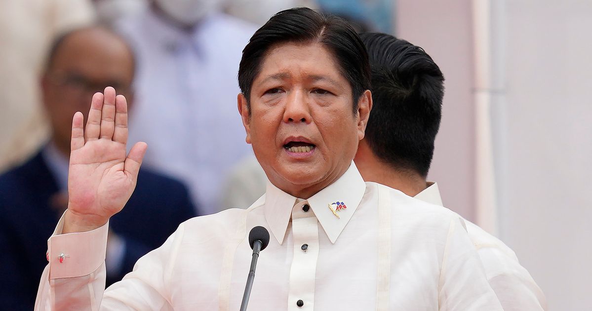 Marcos takes helm in Philippines, silent on father's abuses - Los Angeles  Times