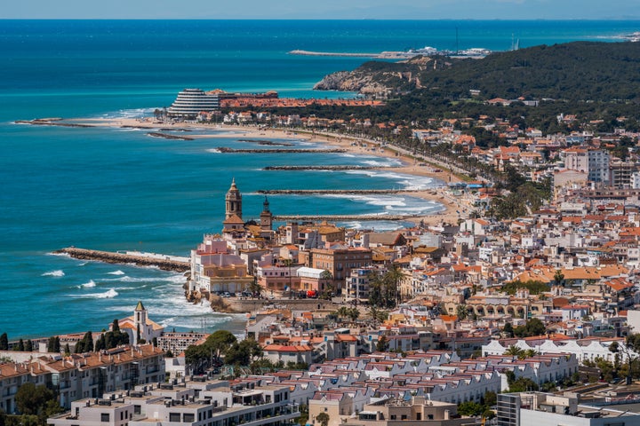 La costa de Sitges.