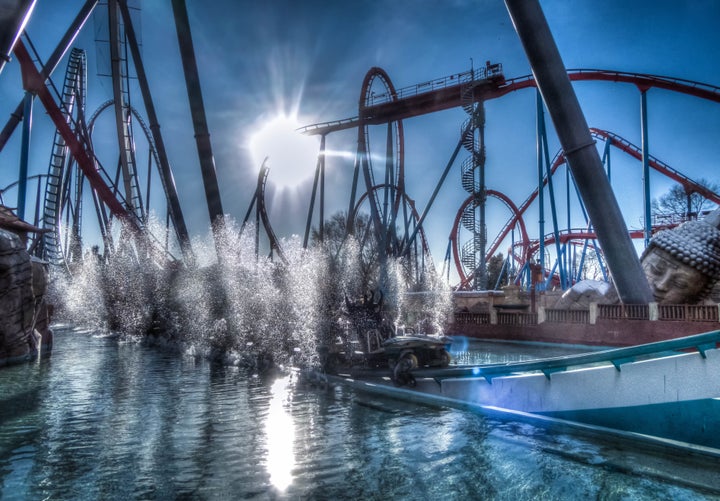 La atracción Shambhala, en PortAventura.