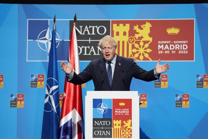 Boris Johnson made the announcement at a press conference at the Nato summit in Madrid.