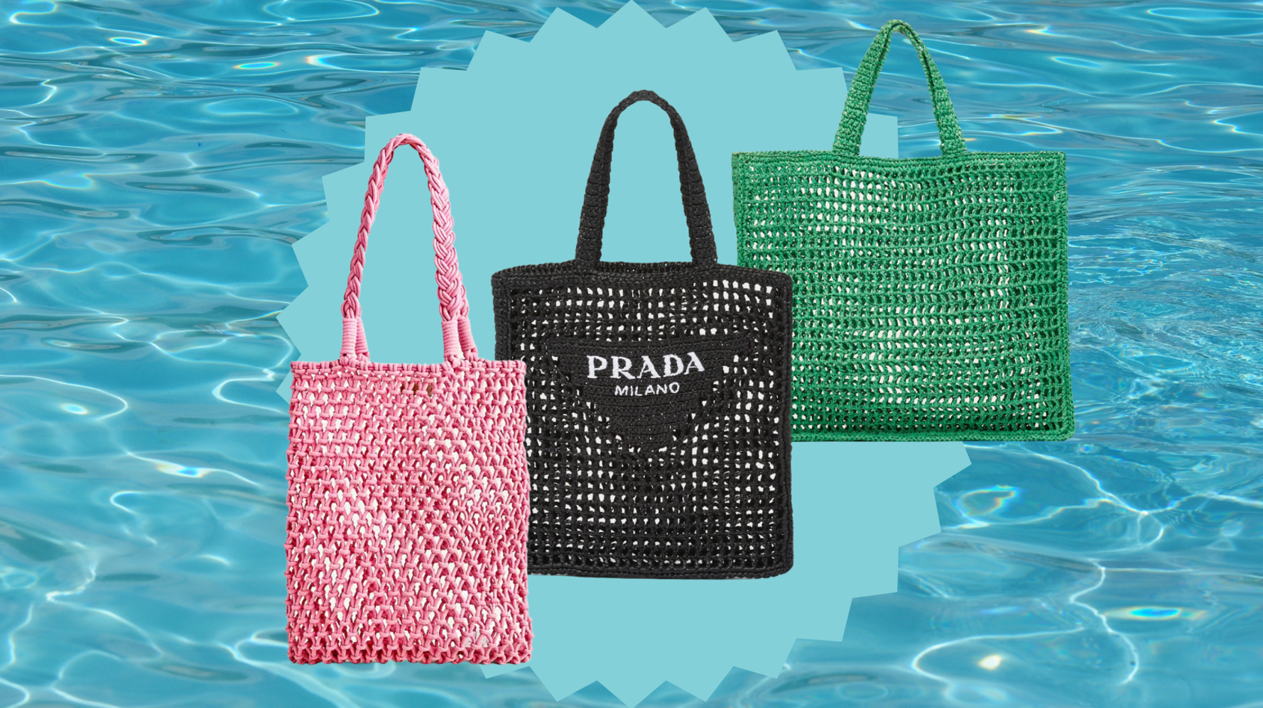 Prada beach tote sale