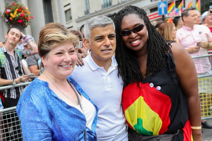 Emily Thornberry at Pride.