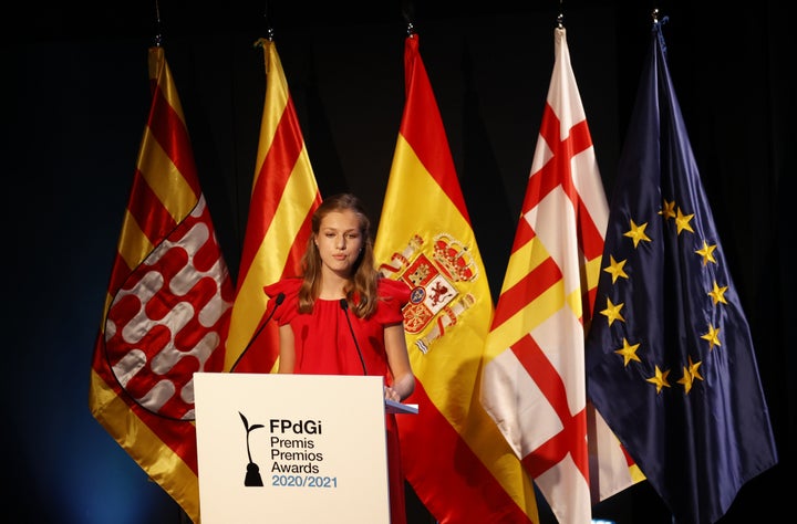 Leonor. en julio del año pasado en la entrega de los premios.
