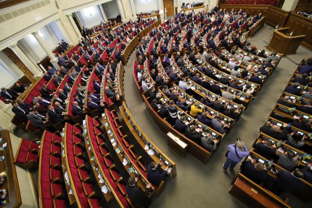 Le Parlement ukrainien, ou Rada, en février 2022.