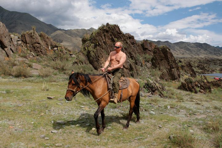 Putin is known for trying to portray a macho image
