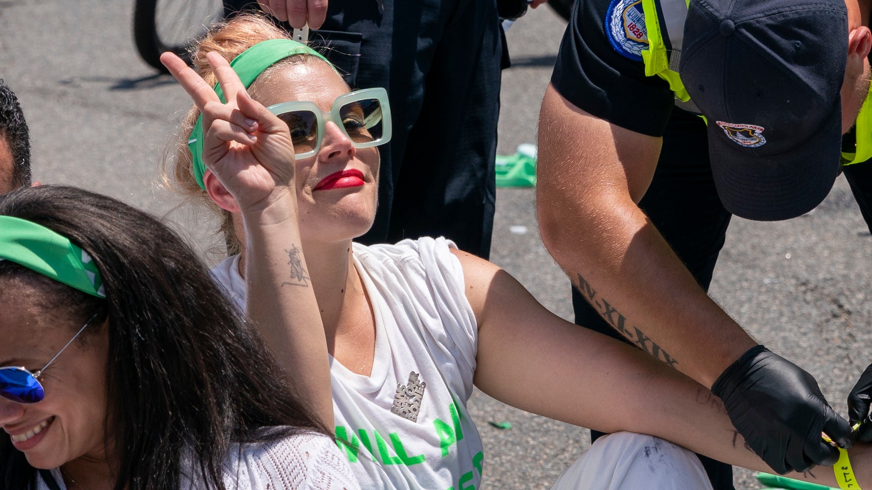 Hectic Philipps Arrested Outside Supreme Court docket Carrying ‘I Will Support And Abet Abortion’ Shirt