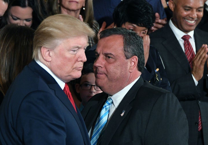 Trump Vulnerabilities For 2024 Mount After Damning Jan. 6 Testimony Gov. Chris Christie (R-Nj) Speaks With U.s. President Donald Trump (L) After Making Remarks About Combating The Demand For Drugs And The Opioid Crisis On October 26, 2017 In The East House Of The White House In Washington, Dc. =
