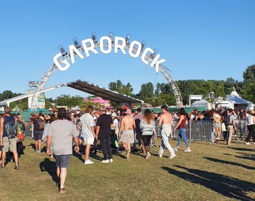 L'entrée du festival Garorock, à Marmande, le 1er juillet