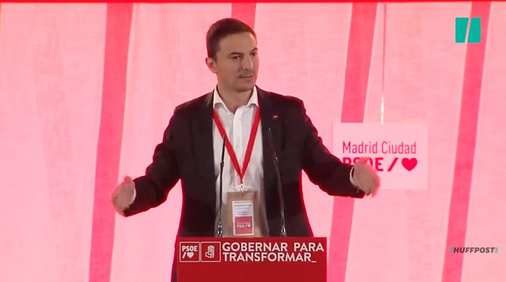 Juan Lobato, durante un acto del PSOE de Madrid.