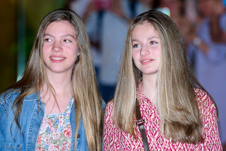 La princesa Leonor y la infanta Sofía.