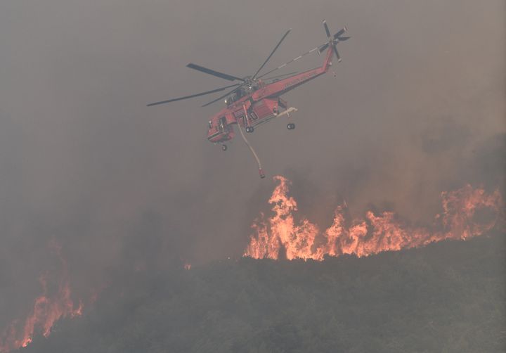 Πυρκαγιά στην Βάλμη Ηλείας, Κυριακή 3 Ιουλίου 2022. (ΓΙΑΝΝΗΣ ΣΠΥΡΟΥΝΗΣ/ILIALIVE.GR/EUROKINISSI)