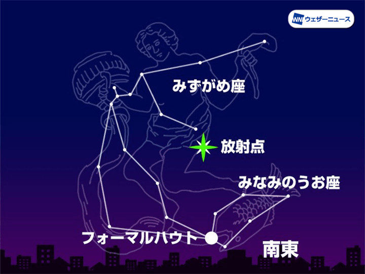 30日の22時頃 南東の空（東京）