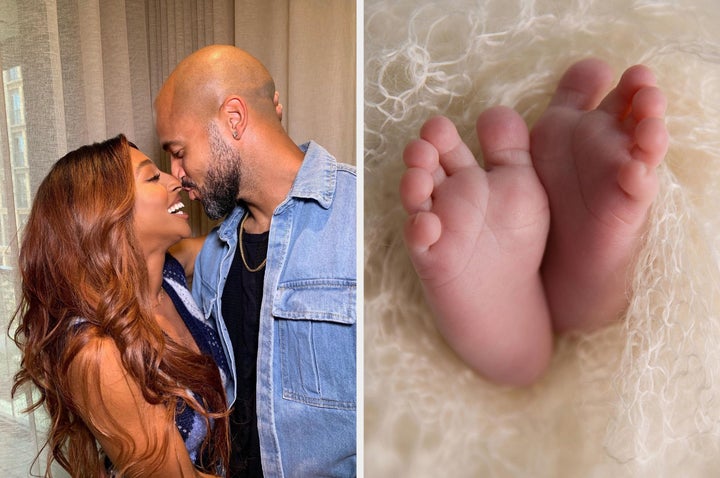 Alexandra Burke and Darren Randolph have welcomed their first child