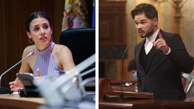 Irene Montero y Gabriel Rufián.