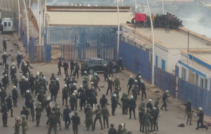 Fotografías cedidas a EFE por una vecina del Barrio Chino, en la provincia de Nador y fronterizo con Melilla.
