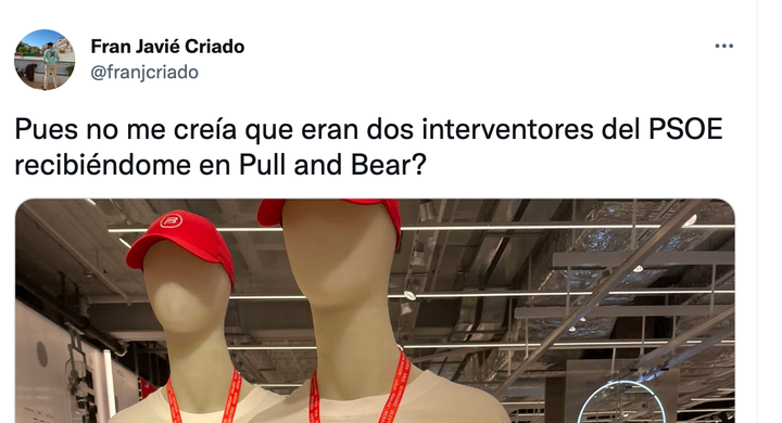 El tuit viral de Fran Javié Criado.