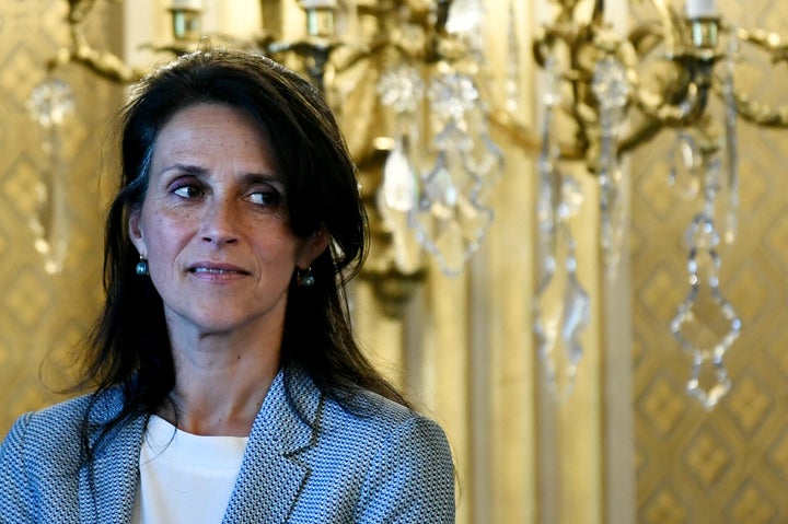 Chrysoula Zacharopoulou, secretaria de Estado de Desarrollo, ya apartada del gobierno después de ser acusada de violación.