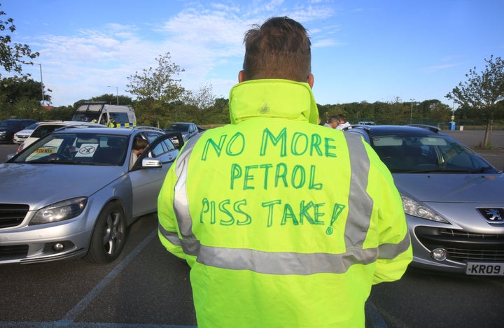 "No more petrol piss take" – a fuel protester on July 4