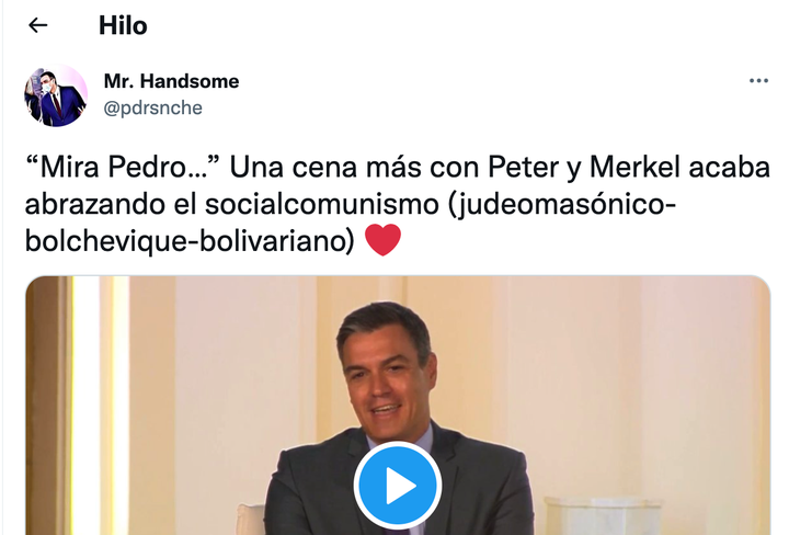 Tuit de Mr Handsome.