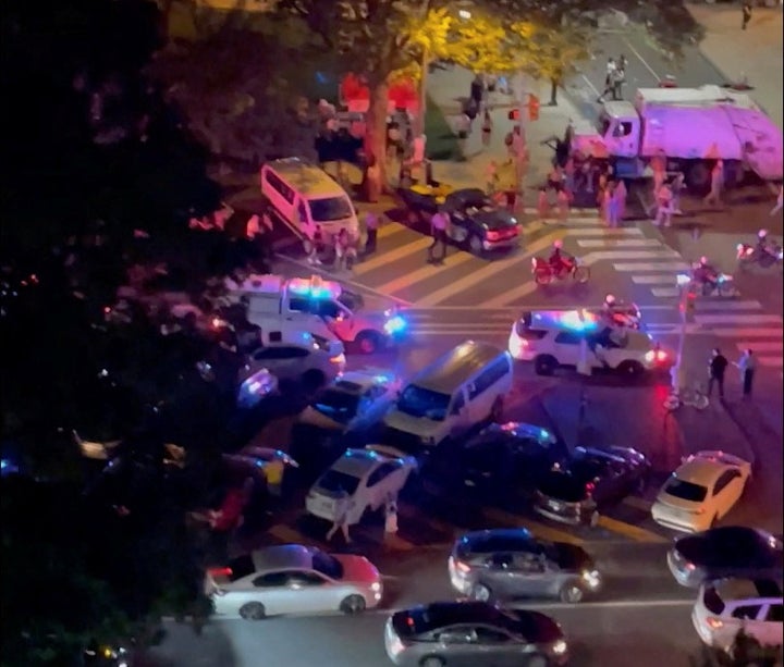 Dispositivo policial, tras el tiroteo en Filadelfia.