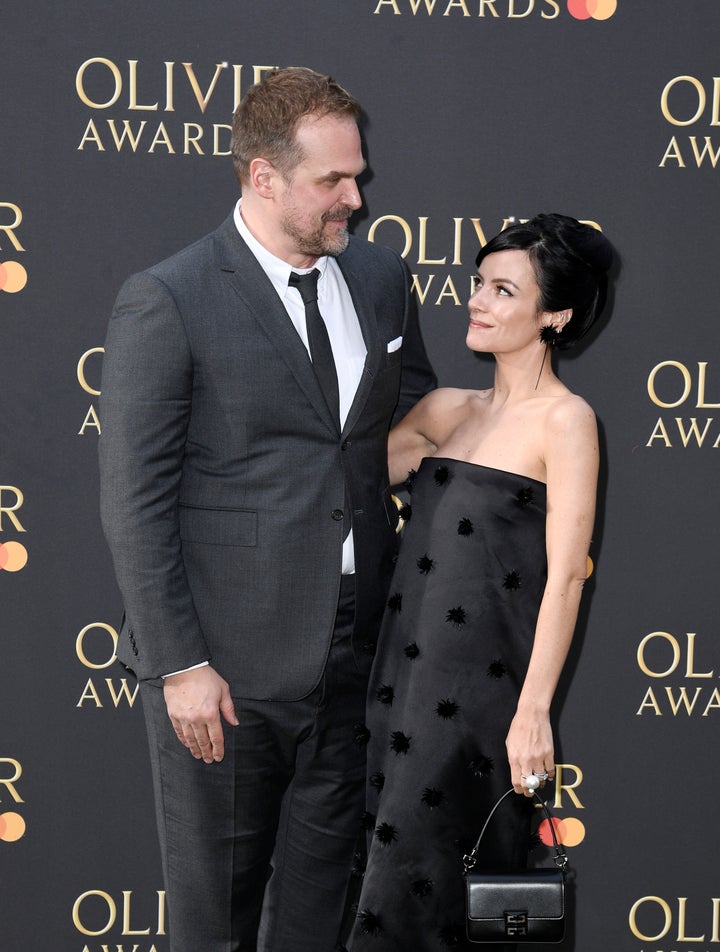 David and Lily attending this year's Olivier Awards