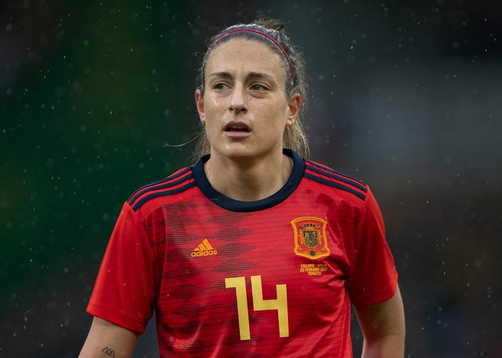 Putellas, en acción con España en un partido a comienzos de año